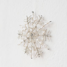 Load image into Gallery viewer, Beaded Snowflake Ornament
