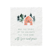 Load image into Gallery viewer, With Love + Peace | Farm Christmas Greeting Card
