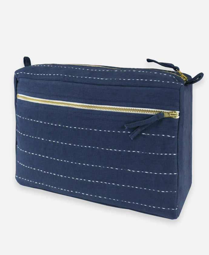 Pin-Stitch Large Toiletry Bag