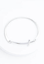 Load image into Gallery viewer, Faithfully Yours Cross Bracelet in Silver
