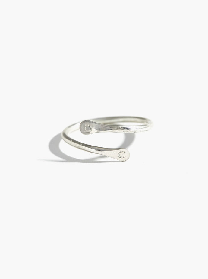 Sterling Personalized Cuff Ring (silver)