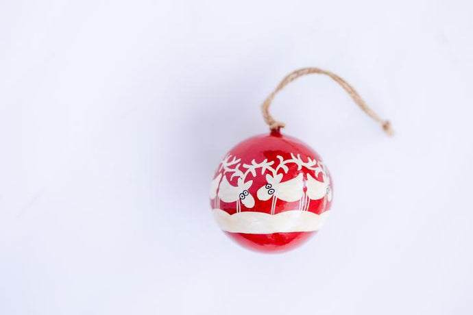8 Little Reindeer Ornament